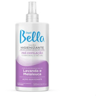 Loção Higienizante Pré-Depilação Corporal e Facial(lavanda e melaleuca) Depil Bella - 500ML