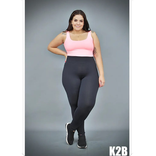 Calça Legging de Poliamida Cós Alto K2B Original  Feminina Tamanho P ao GG