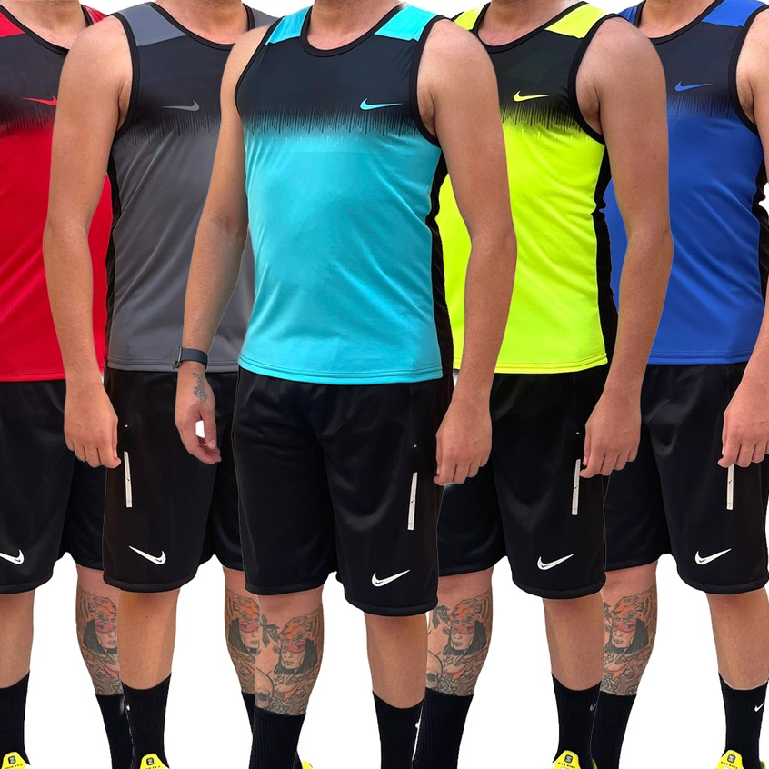 Kit 5 Regata Dri Fit Masculina Camiseta Academia Treino Fitness Corrida Musculação Promoção!!