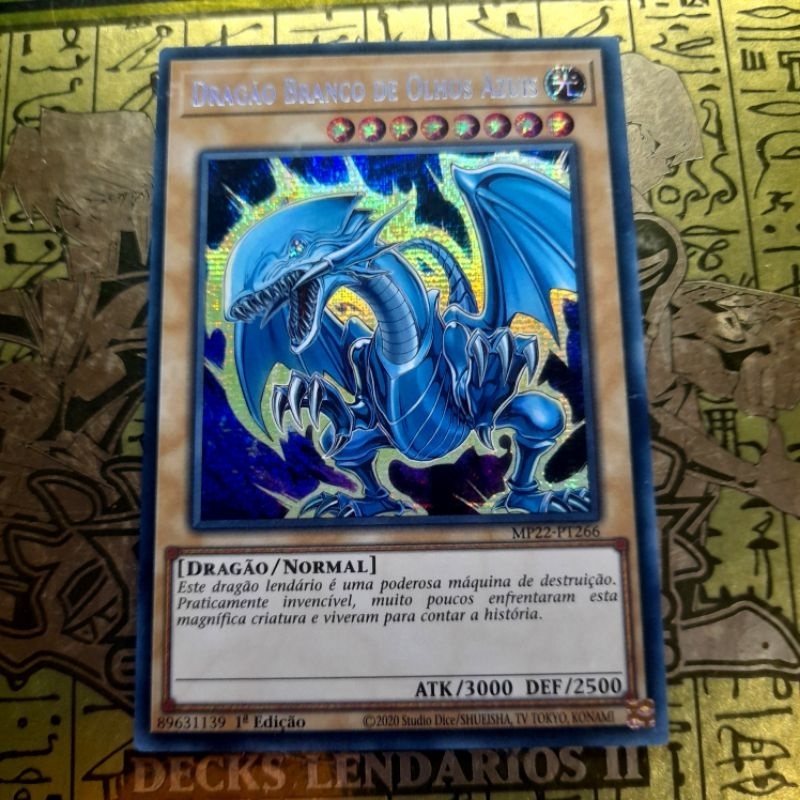 Dragão Branco De Olhos Azuis - Secret Rare - Original - Yu-gi-oh / Yugioh