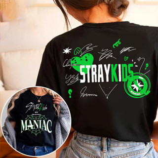 Camiseta T-shirt Unissex Algodão Stray Kids Maniac Kpop