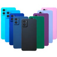2X1 Xiaomi Redmi A1 4G - Película Frontal em Ceramica 3D + Capa Silicone Aveludada Colorida Premium
