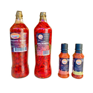 Kit 4 unidades, 2 frascos de pimenta em conserva 900 ml + 2 molhos