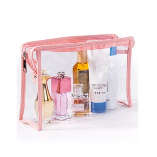 13×20cm Necessaire bolsinha transparente porta maquiagem acessórios de cosméticos e beleza e itens de higiene