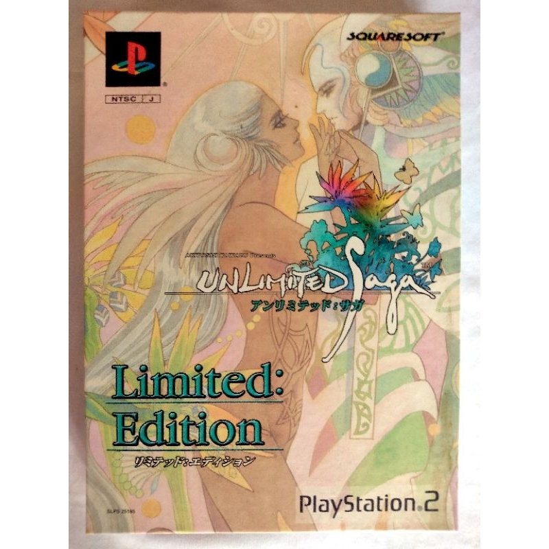 Unlimited Saga Limited Edition Ps2 Illust Board Book Game Raro Jogo Original Playstation 2