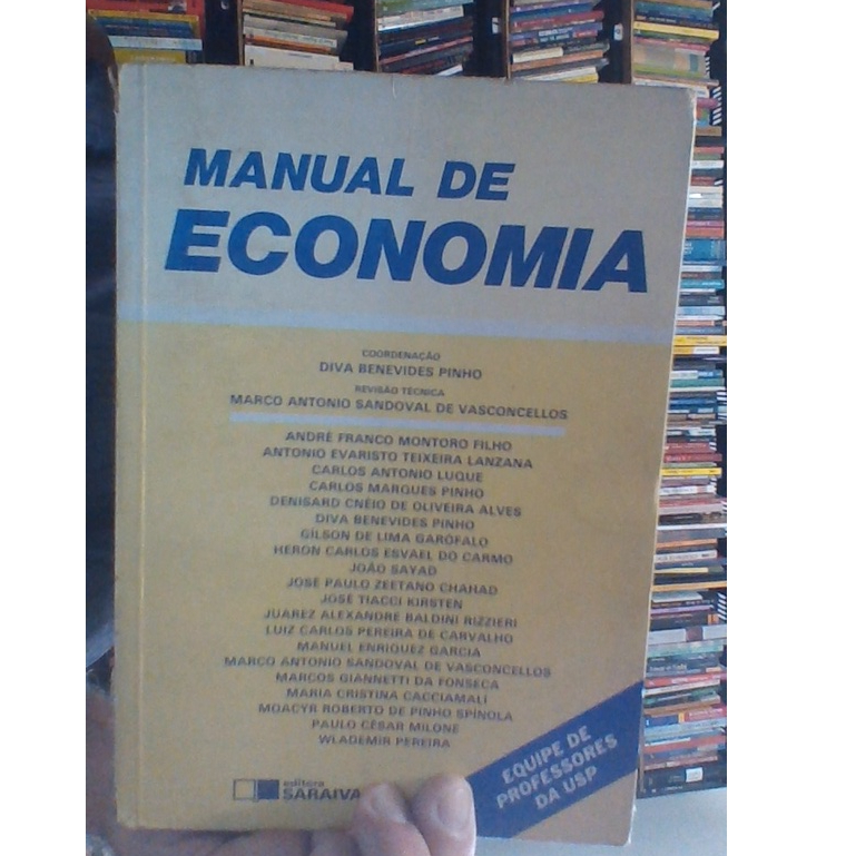 livro manual de economia, Diva Benevides Pinho, ed saraiva