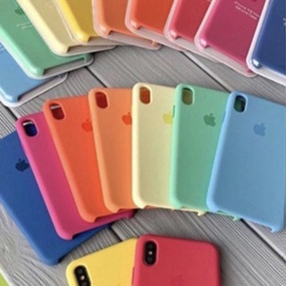 Capinha Capa Case Silicone IPhone Silicone Aveludado Camurça iPhone 11 12 13 14 15 Pro Max (ENVIO COR ALEATORIA)