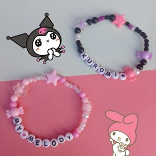 Kit Pulseiras Kuromi e My Melody | Sanrio | Y2k | Kawaii | Pulseira Feminina | Pulseira da Amizade | Fofo em Oferta na Shopee