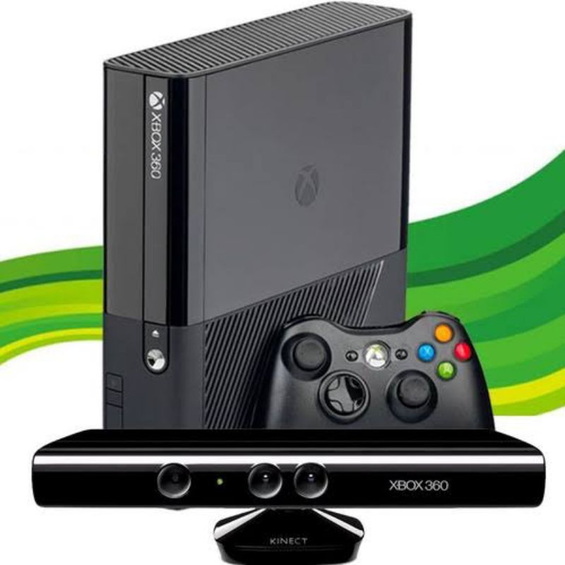 Console Xbox 360 Slim 4GB com 3 jogos no Shoptime