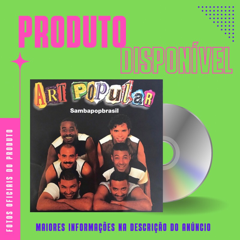 CD GRUPO ART POPULAR - SAMBAPOPBRASIL (Part: Alcione, Jorge Aragão, Leci Brandão) *