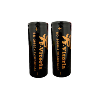 2 Baterias SD 26650 4.2V 38000mAh Grande p Lanterna Tatica Profissional Lâmpadas Lanterna x900