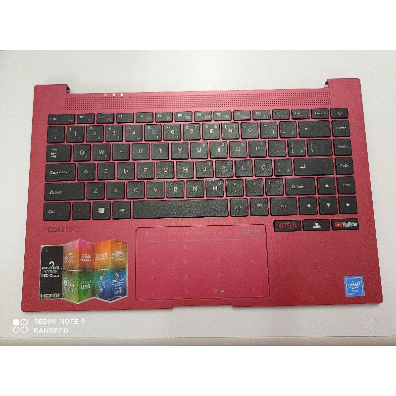 Teclado Positivo Motion Red Q232b Com A Tecla Netflix