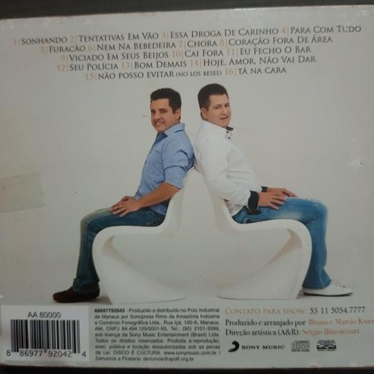 CD Bruno & Marrone – Sonhando