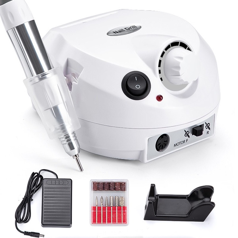 Lixadeira Pedal Motor Unha Elétrica Profissional Nail Polish Porquinho -DM-202