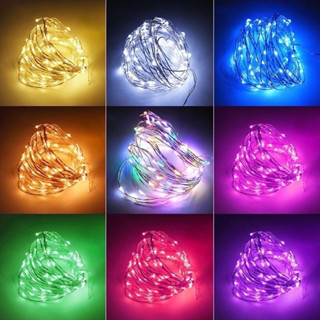 Fio Fada 3 metro Cordão Luz Cores decolar festas 30 Leds 2 Pilha Promoção ((SEM PISCA))