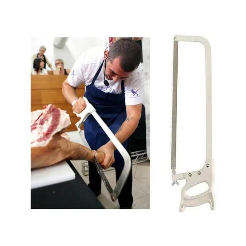Serra De Cortar Osso Carne Branco Manual Açougueiro 65cm  (03924) em Oferta na Shopee