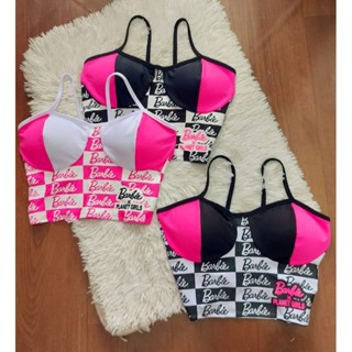 Crooped Barbie feminino c/bojo alça moda blogueira