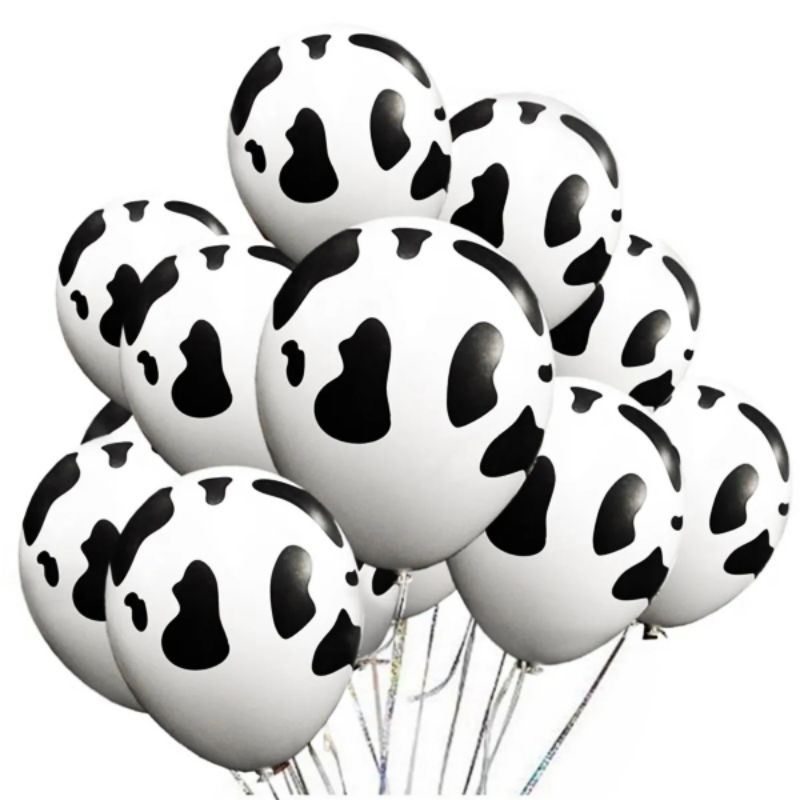 Pacote 25 Balões Bexigas tamanho  11” Tema Vaquinha – Decoração Festa 28cm em Oferta na Shopee