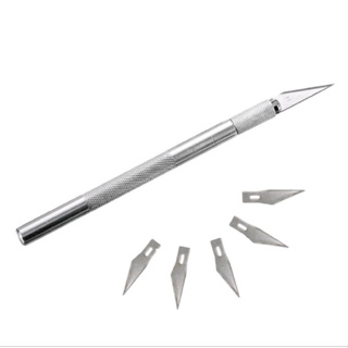 Estilete De Precisão Para Corte Bisturi Arte + 6 Lâminas em Oferta na Shopee
