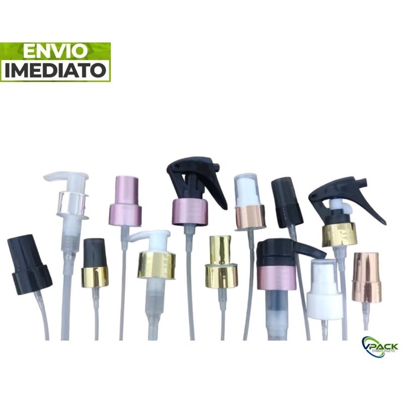 10 Válvula Spray,Bico De Pato, Pump Profissional ou Mini Gatilho Com E Sem Metalização ( Ler Descrição)