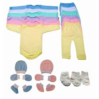 Kit 12 peças Enxoval de Bebê Manga Longa e Mijão em Oferta na Shopee