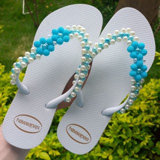 Chinelo Bordado Perolas Sandália Feminina Decorada Envio Mais Rapido