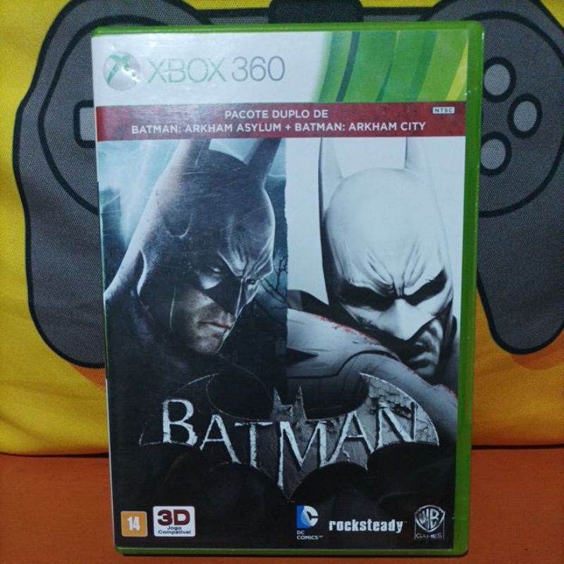 Batman Arkham City e Asylum 2 em 1 Original - Xbox 360 - Escorrega o Preço