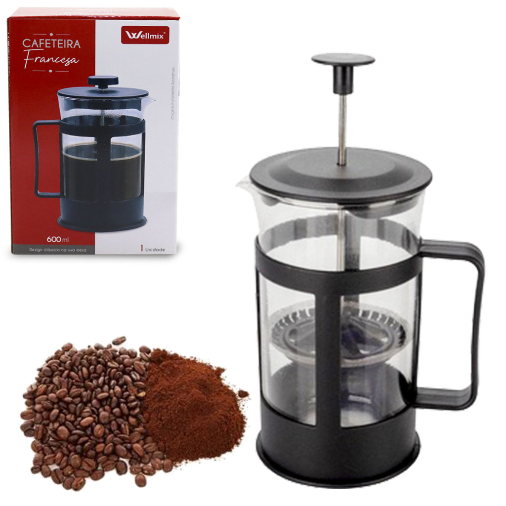 Cafeteira Prensa Francesa Café Cremeira 600ML