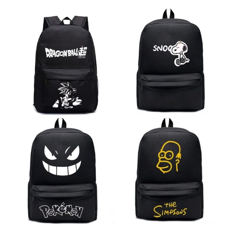 Mochila Escolar Mochila Academia Mochila Universidade Bag Mochila Dragonball Mochila Snoop Simpsons