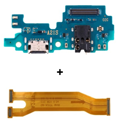 Conector De Carga Placa Dock Flex Usb A21s+Flex MainBoard  Carga Samsung  A21s Sm-a217