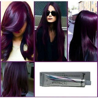Kit 2 Tintas Coloração Violine 66.226 Mairibel Cabelo Roxo 60g