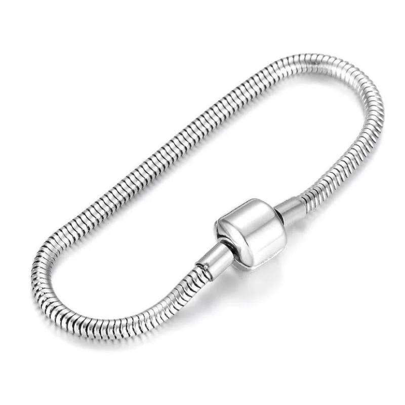 Pulseira Para Berloques em Aço Inoxidavel Maleável  Universal em Oferta na Shopee