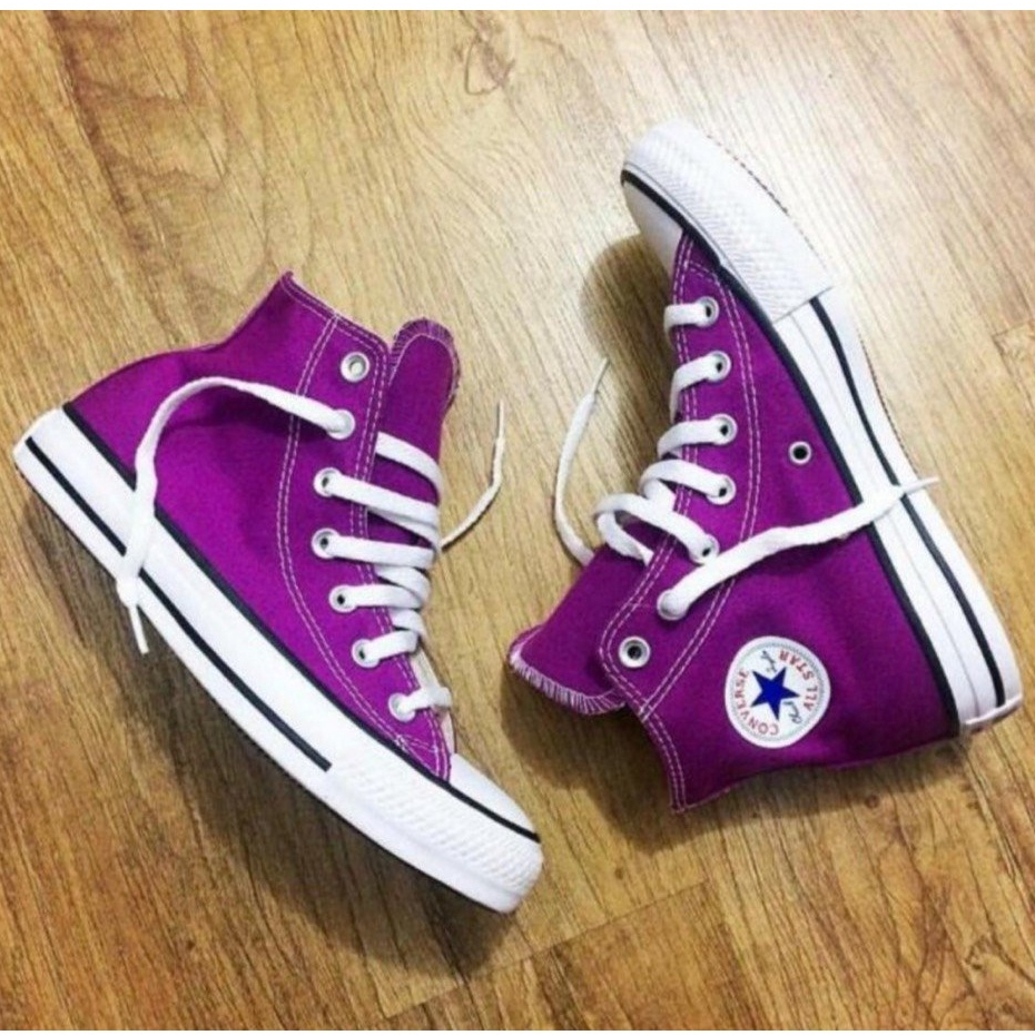 Tênis CONVERSE All Star Cano Alto - Botinha All Star - Bota All Star - Unissex - Lilás, Amarelo, Azul e Rosa - Envio Imediato