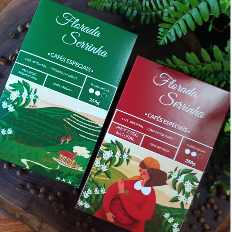 Kit de Cafés Especiais (1 Café fermentado e 1 Café de Natural) -  Café Florada Serrinha 250g