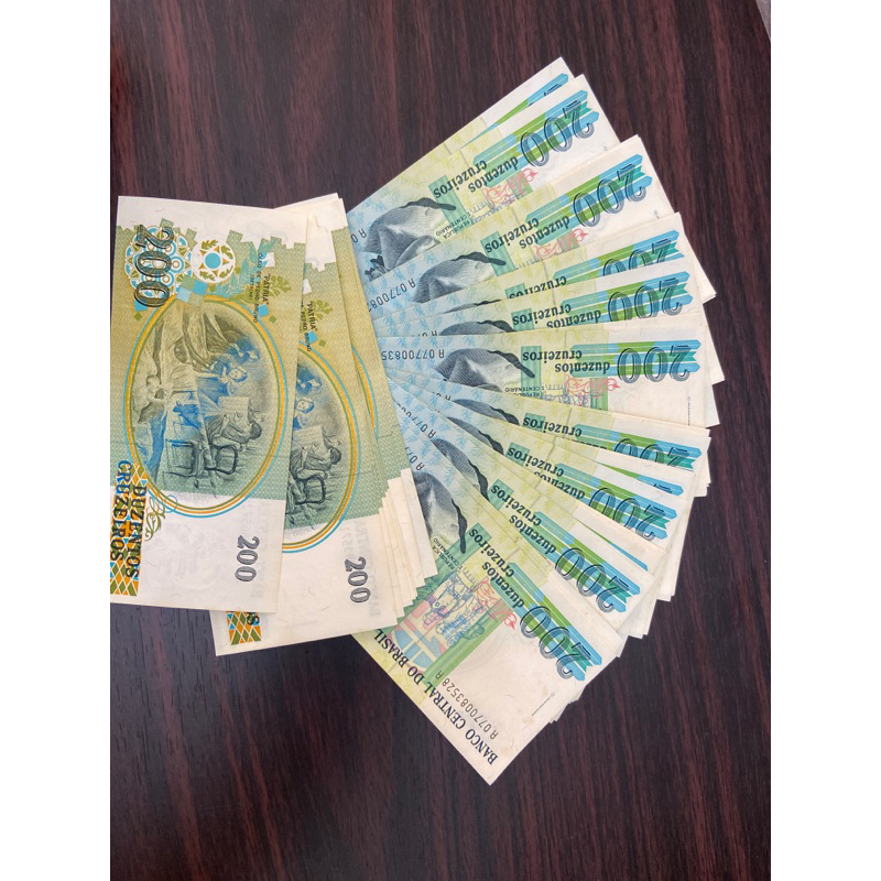 cédula Brasil 🇧🇷 200 cruzeiros CB 38