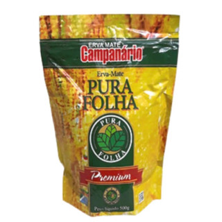 Erva mate Campanário pTereré Pura Folha de 500 gr - nova embalagem de zíper