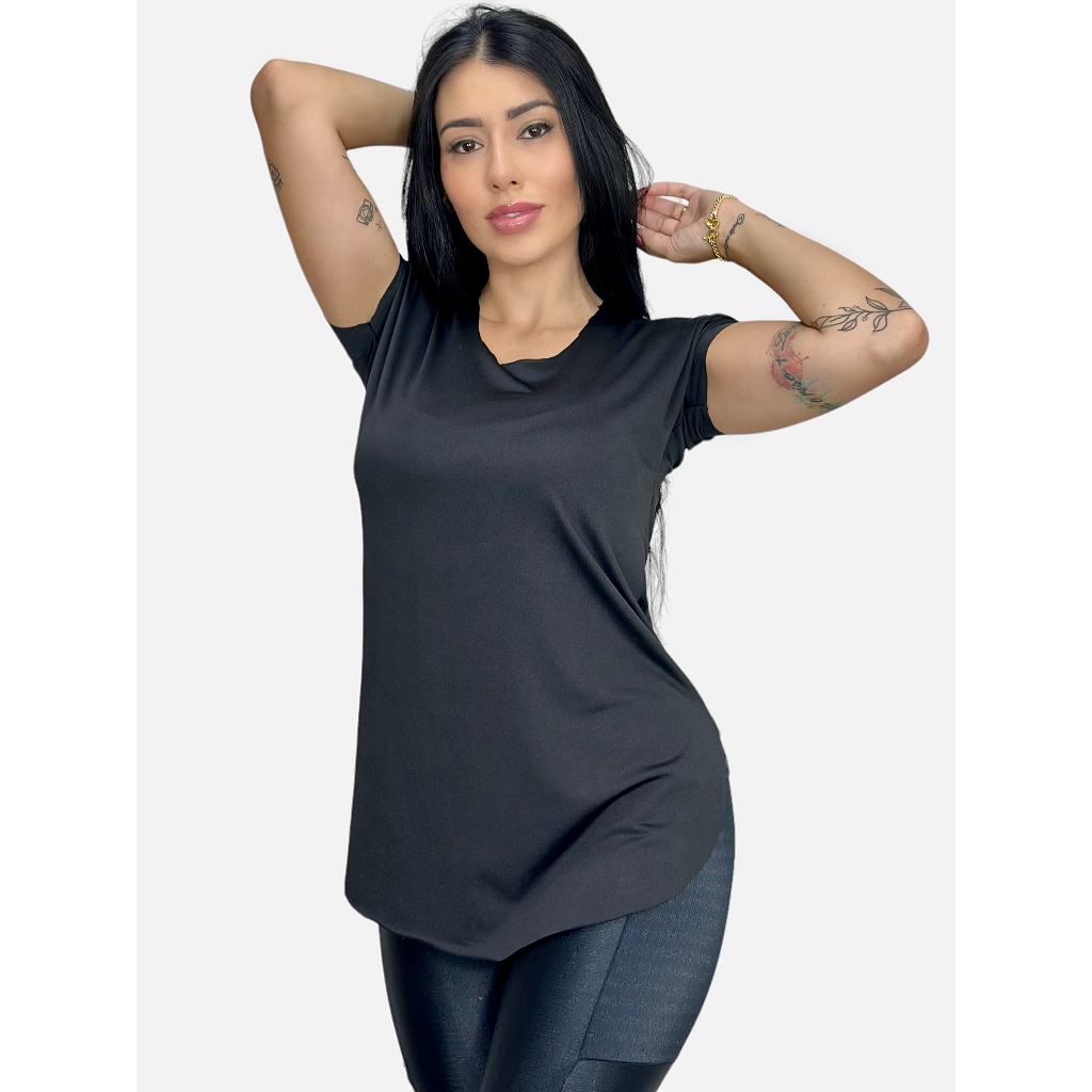 Blusas Femininas Tapa Bumbum – Conforto e Estilo para Seus Treinos em Oferta na Shopee