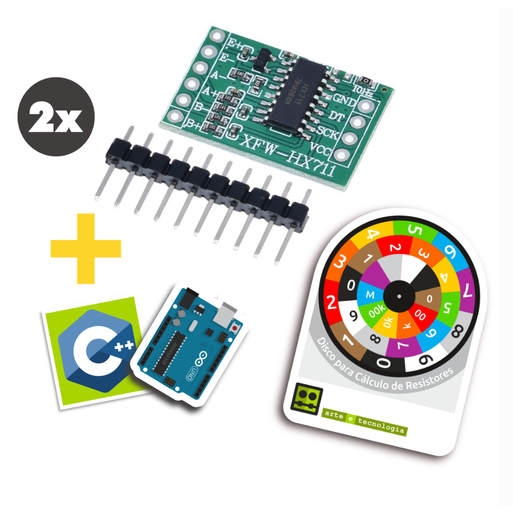 2 Módulo Conversor 24bit Hx711 p/ Célula De Carga