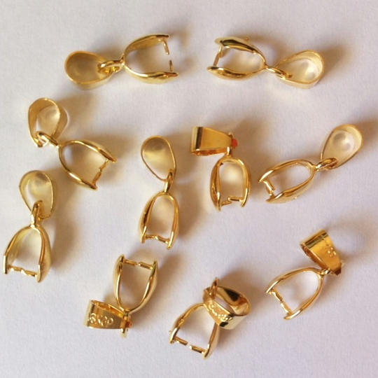 Charneira Jacaré 5mm Com 10 Unidades- 20 UNID- 30 UNID- Banhado a ouro 5 milésimos . em Oferta na Shopee