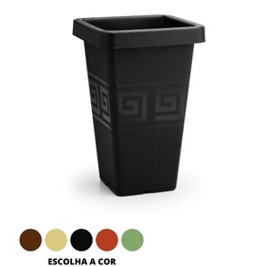 Kit 2 Vasos Quadrado Resistente em Coluna 19,5L Grego Jardim Decoração Plantas em Oferta na Shopee