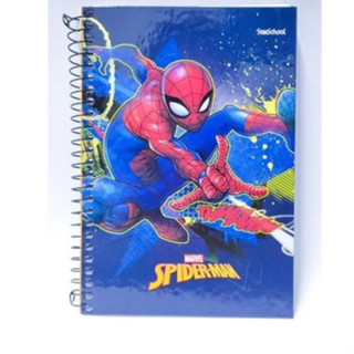 CADERNO UNIVERSITÁRIO ESRPIRAL SPIDER-MAN MARVEL HOMEM ARANHA 15 MATÉRIA 240 FOLHAS StarSchool