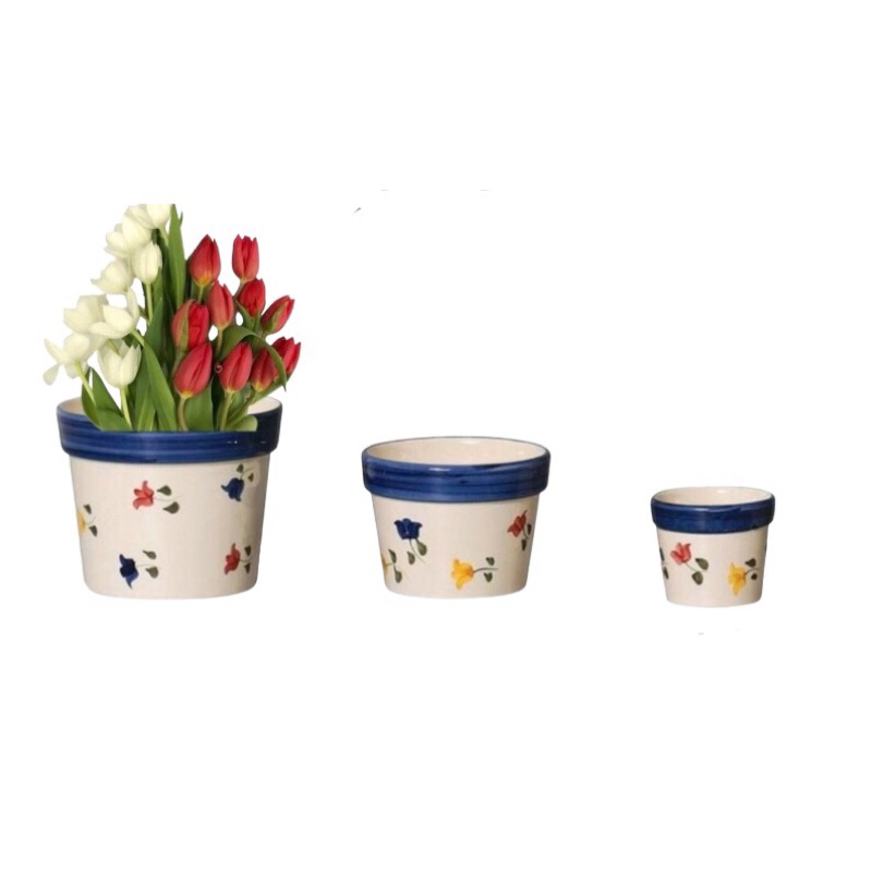 Cachepô G/M/P De Cerâmica Decoração Flor Planta Jardim Horta