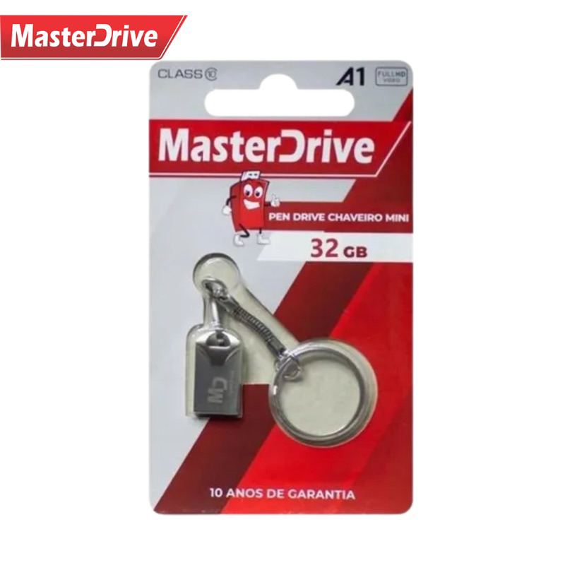 Pen Drive 32 GB Master Drive Atacado Tipo Chaveiro Original