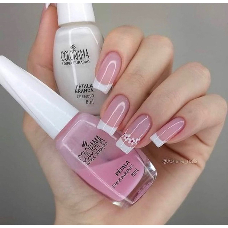 Kit 2 Esmalte Colorama Pétala e Pétala Branca( Combinação Manicure )
