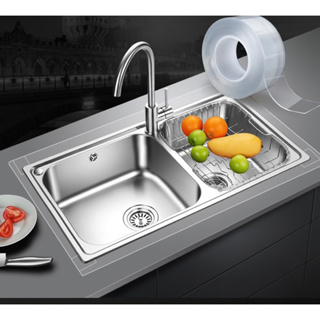 Fita transparente  à prova d'água e anticongelante para cozinha, forro de papel higiênico para banheiro, costura bonita em Oferta na Shopee
