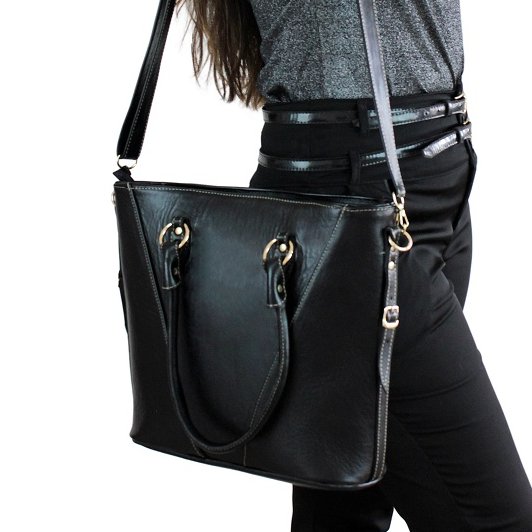 Bolsa Feminina Couro Bovino Legítimo, Ombro E Transversal 068 estilo sacola