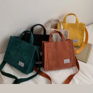 Bolsa de Lona Algodao Pequena Veludo Quadrada Bolsa Feminina Transversal Ombro Casual Moda