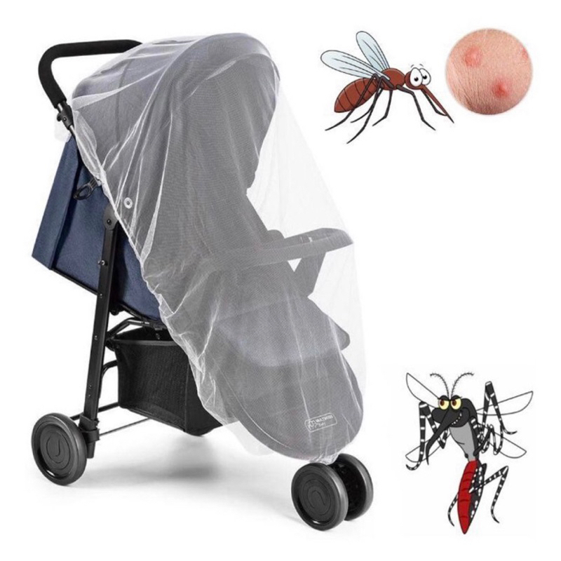 Mosquiteiro Tule Para Carrinho Bebê Conforto Berço Desmontavel
