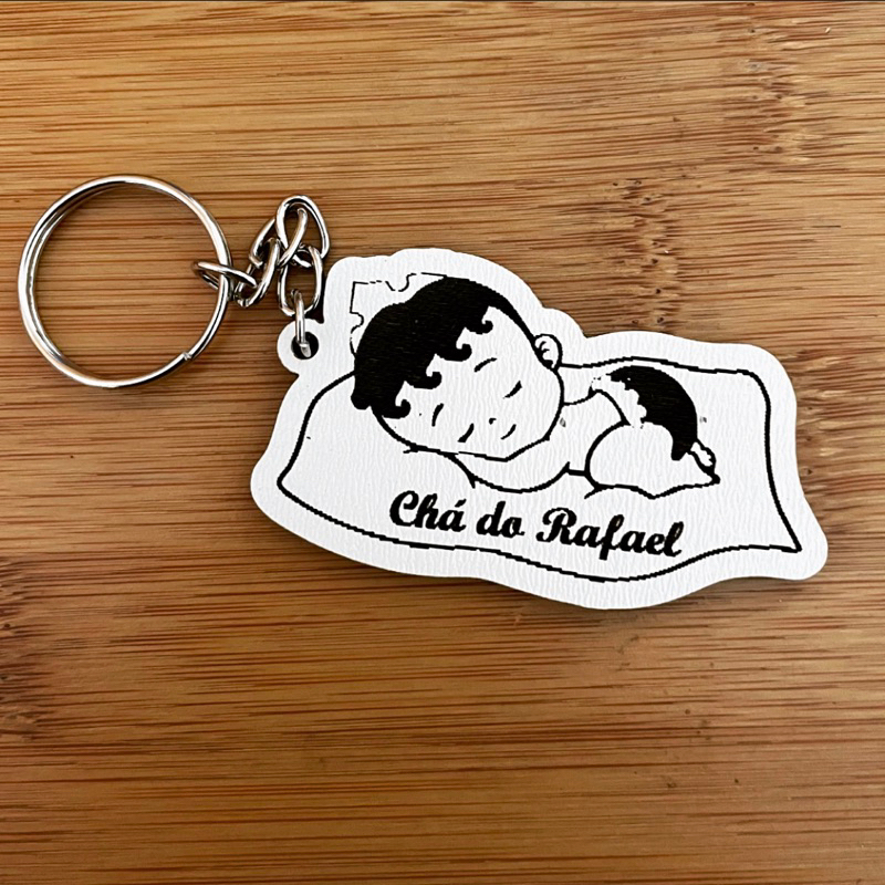Kit Chaveiros MDF Bebê - Lembrancinha Chá de Bebê e Chá de Fraldas