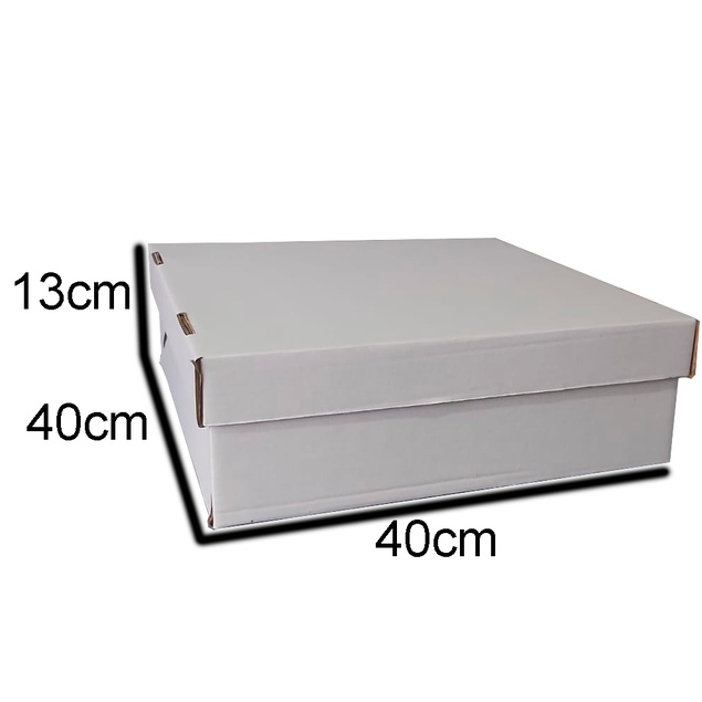 10 Caixas Para Bolo, Torta 40x40x13 Com Tampa - Caixa Papelão - Caixa Quadrada